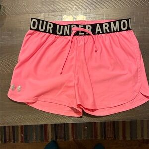 Under Armour Girl’s Neon Pink Athletic Shorts